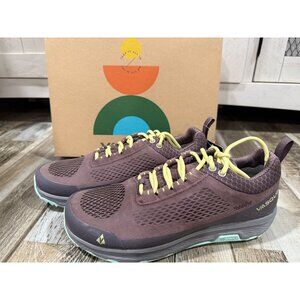 Vasque Breeze LT NTX Hiking Shoes W/ Yellow Laces Brown/Mint Vibram Sole